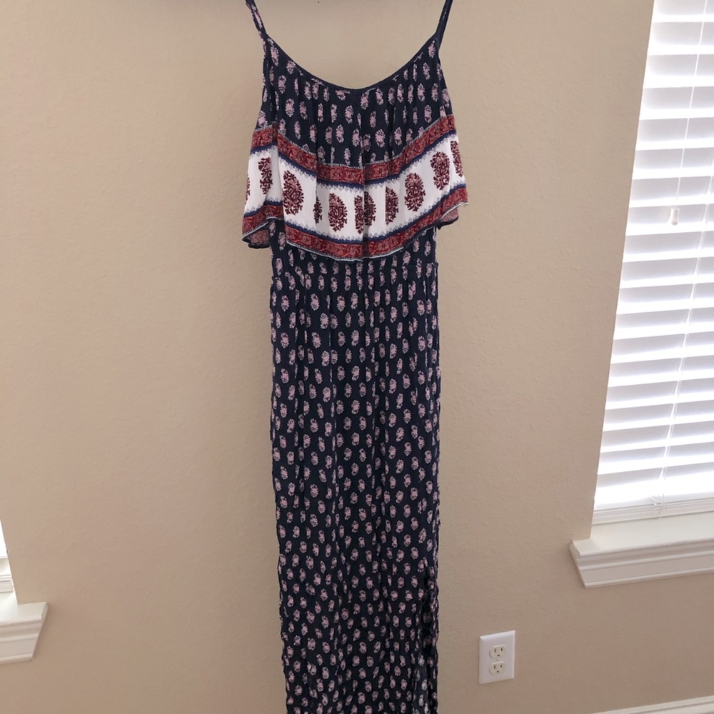 Navy blue maxi dress